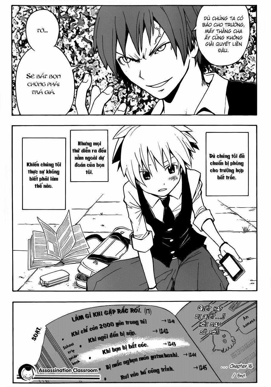 Hãy Ám Sát Ta Để Cứu Lấy Trái Đất Chapter 16 trang 19