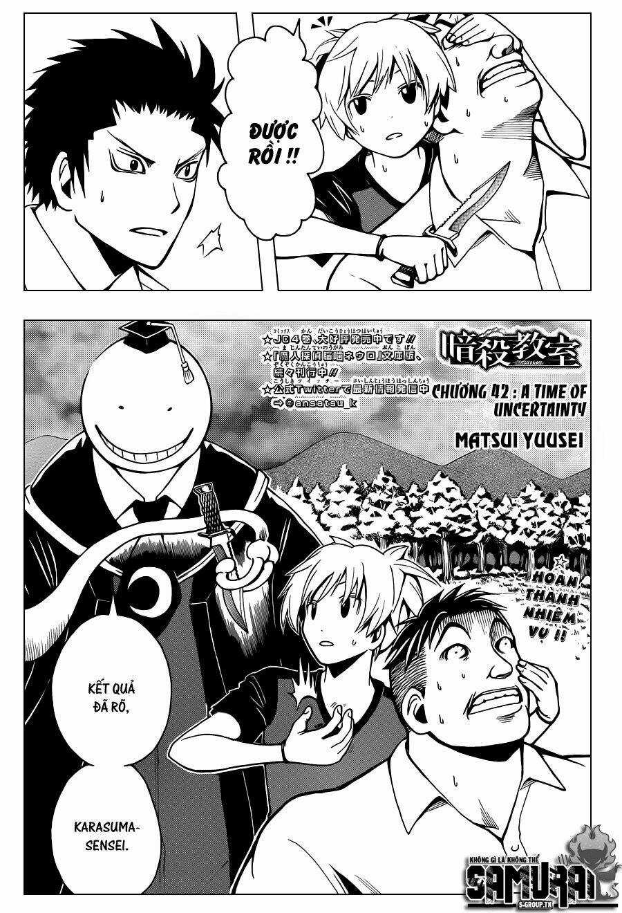 Hãy Ám Sát Ta Để Cứu Lấy Trái Đất Chapter 42 trang 1
