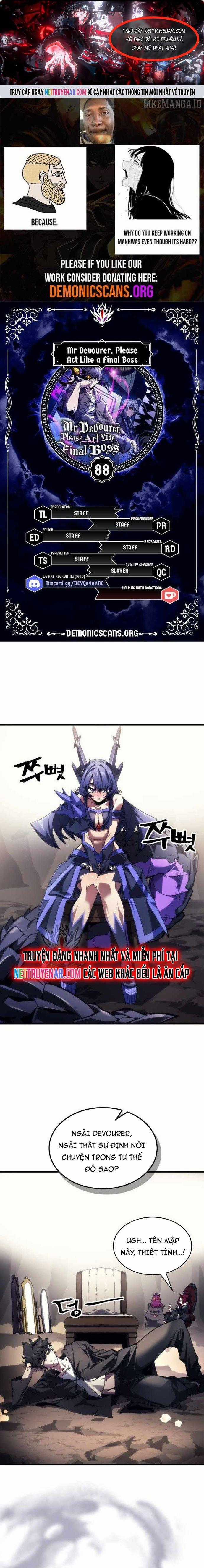 Hãy Hành Động Như Một Boss Đi Ngài Mr Devourer Chương 88 trang 1