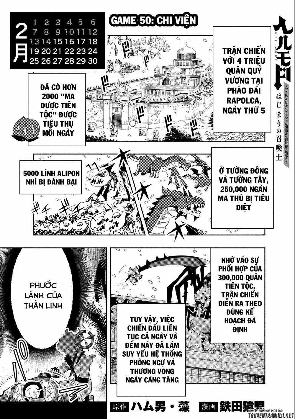 Hell Mode: Yarikomi Suki No Gamer Wa Hai Settei No Isekai De Musou Suru Chapter 50 trang 2