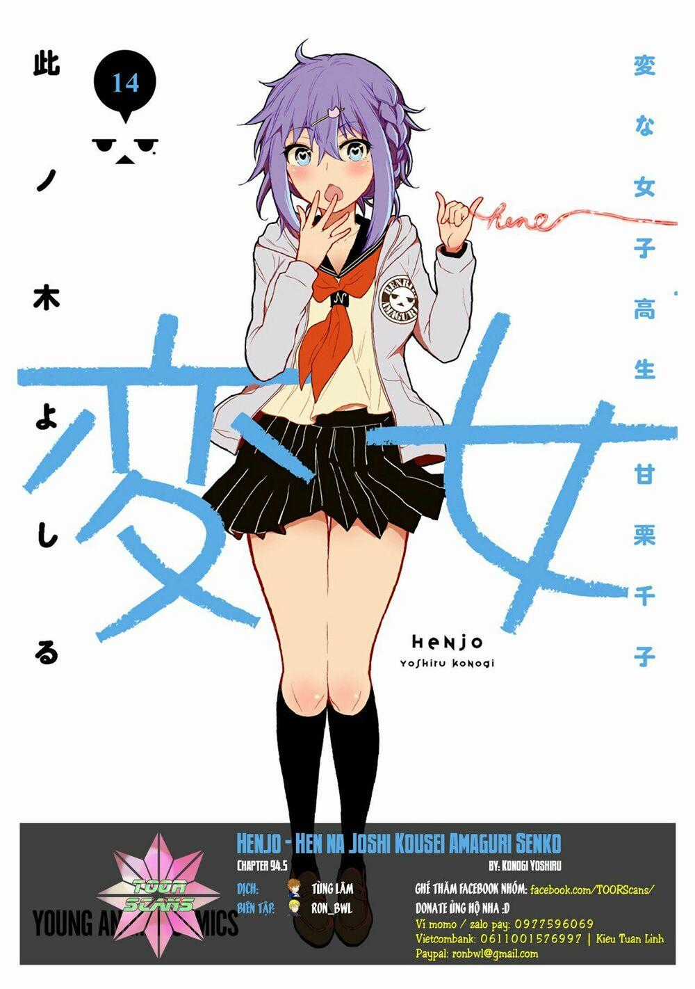 Henjo - Hen Na Joshi Kousei Amaguri Chiko Chapter 94.5 trang 0