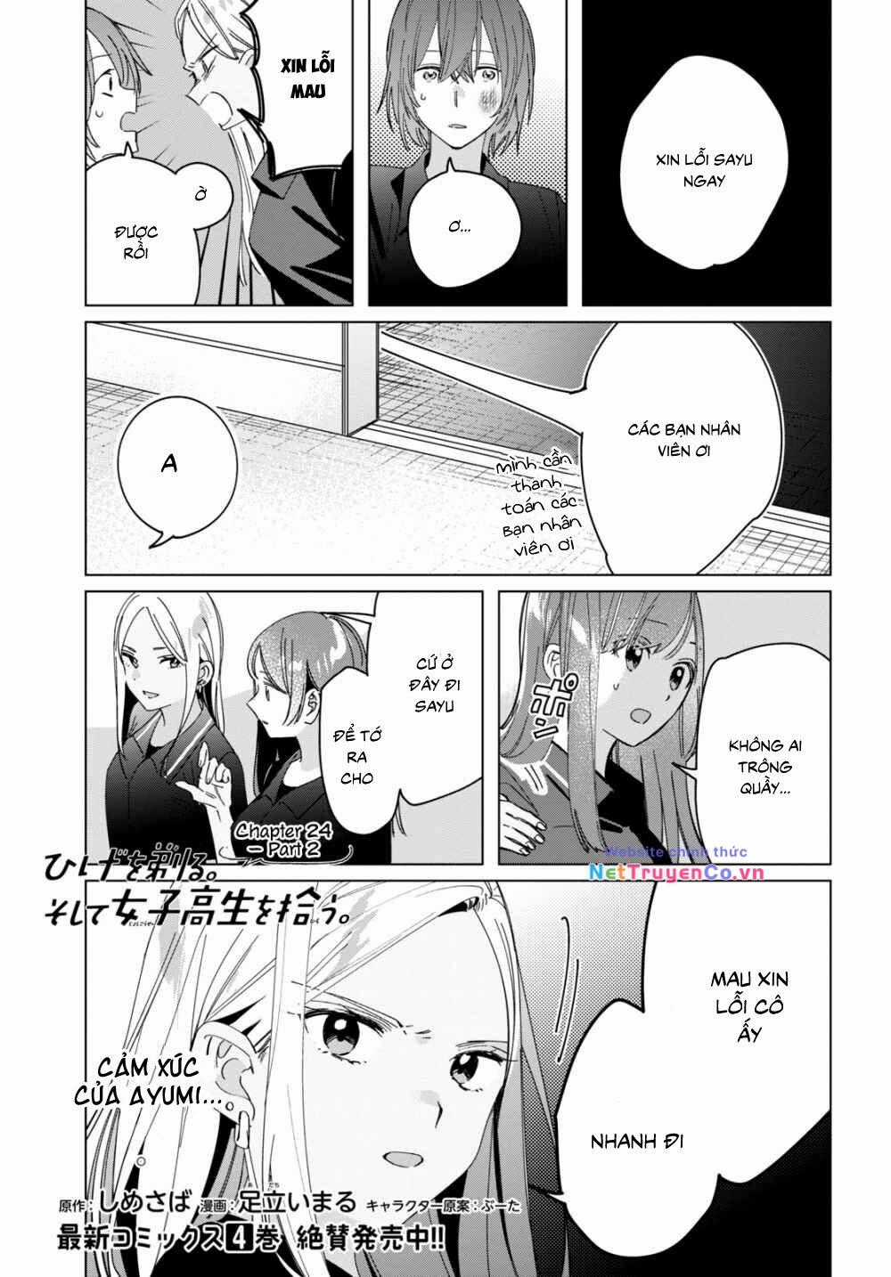 Hige Wo Soru. Soshite Joshikosei Wo Hirou Chapter 24.2 trang 2