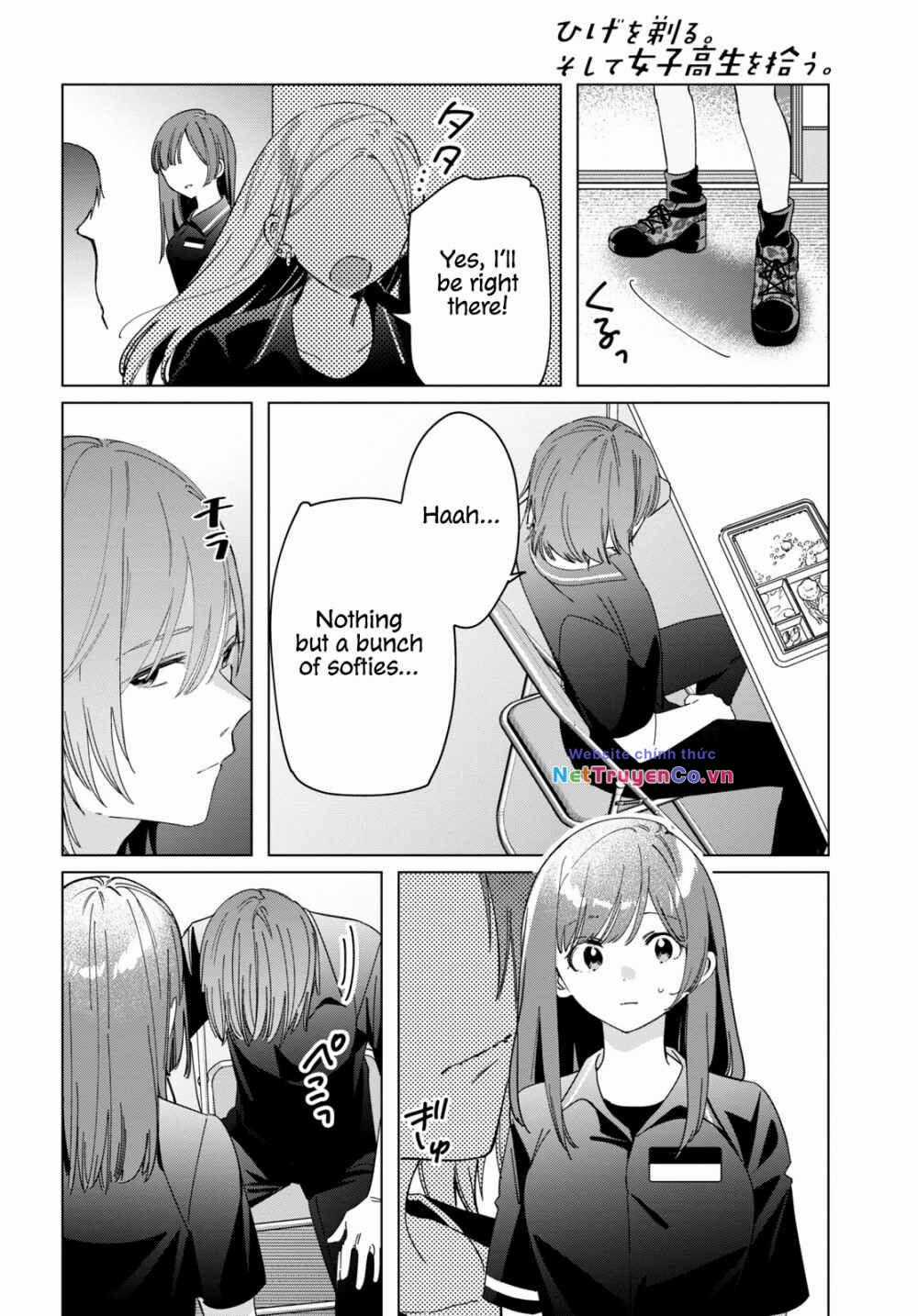 Hige Wo Soru. Soshite Joshikosei Wo Hirou Chapter 24.2 trang 3