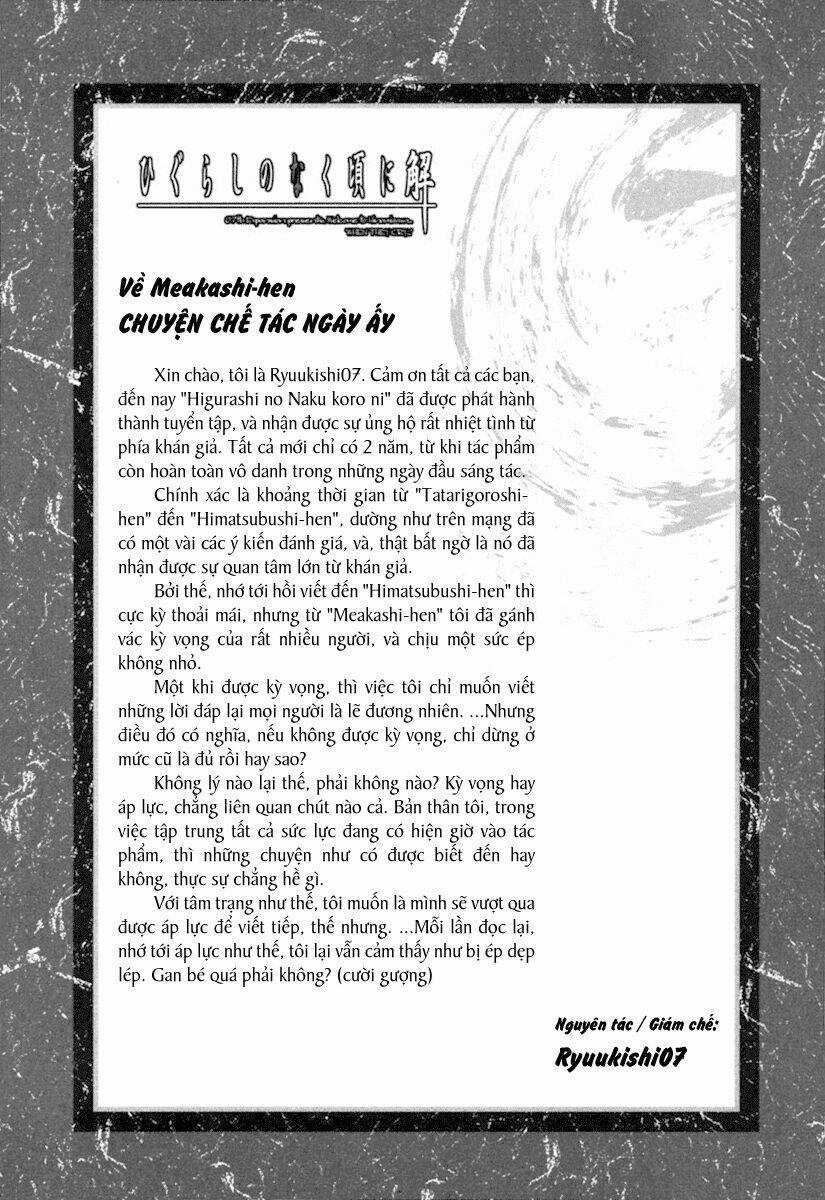 Higurashi No Naku Koro Ni Kai - Meakashi-Hen Chapter 11 trang 32