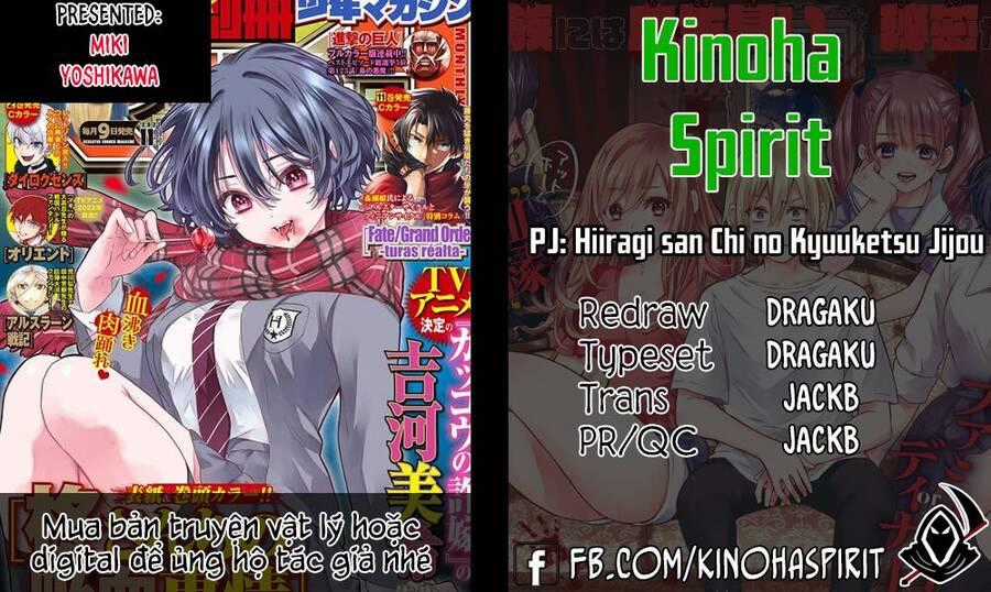 Hiiragi-San Chi No Kyuuketsu Jijou Chapter 5 trang 0