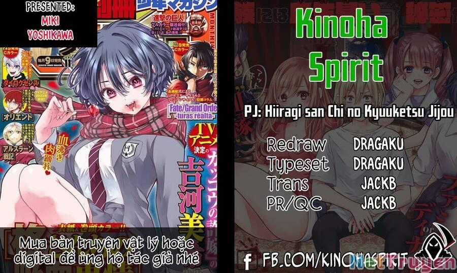 Hiiragi-San Chi No Kyuuketsu Jijou Chapter 6 trang 0