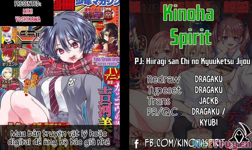 Hiiragi-San Chi No Kyuuketsu Jijou Chapter 9 trang 0
