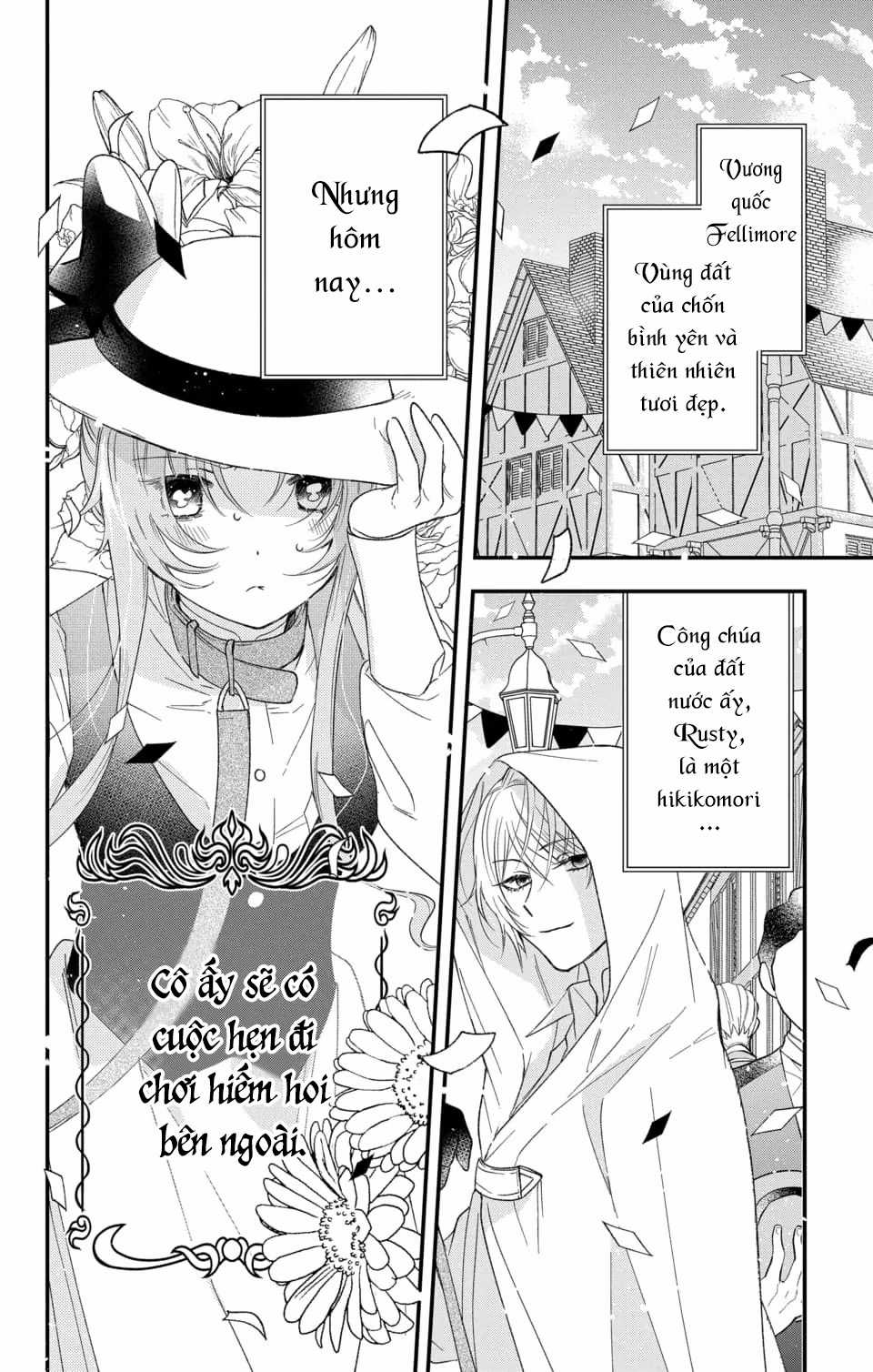 Hikikomori Hime to Dokuzetsu Kishi-sama Chapter 3 trang 2