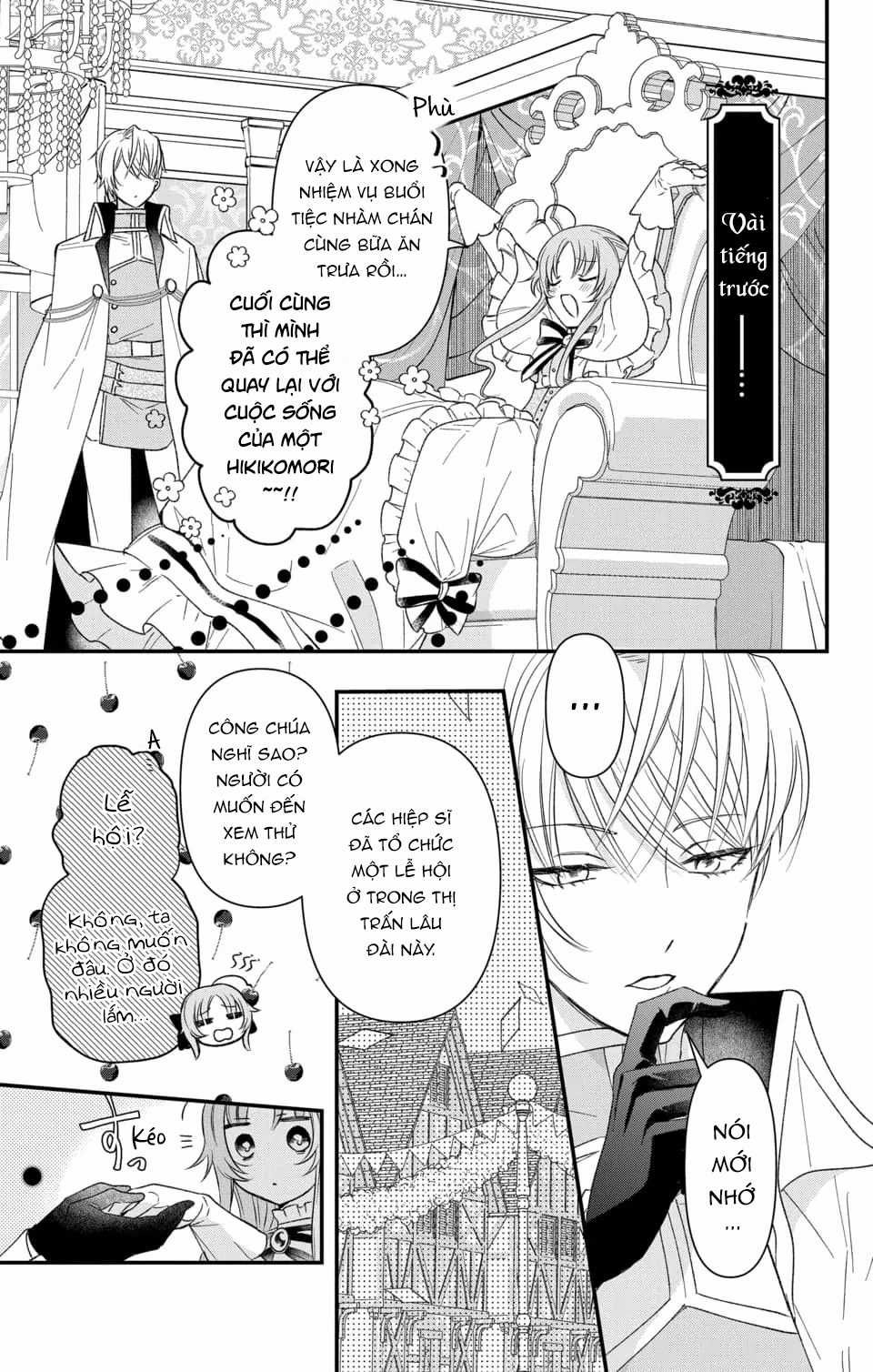 Hikikomori Hime to Dokuzetsu Kishi-sama Chapter 3 trang 3