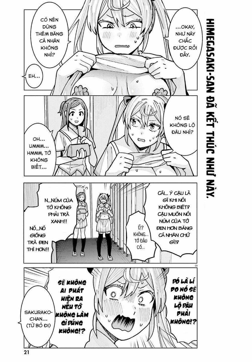 HIMEGASAKI SAKURAKO WA KYOUMO FUBIN KAWAII! Chapter 10 trang 9