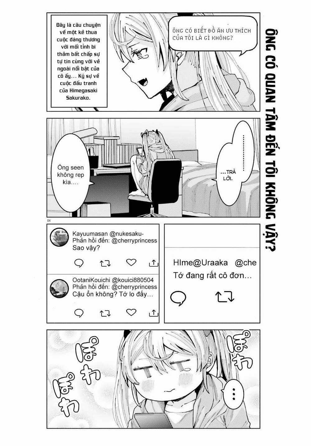 HIMEGASAKI SAKURAKO WA KYOUMO FUBIN KAWAII! Chapter 4 trang 4
