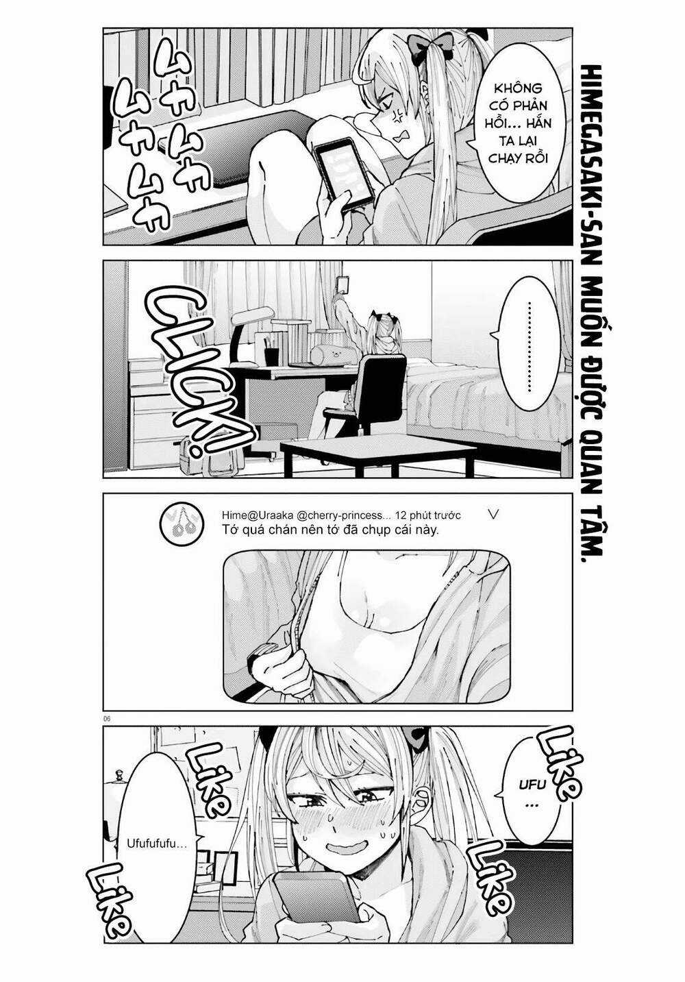 HIMEGASAKI SAKURAKO WA KYOUMO FUBIN KAWAII! Chapter 4 trang 6