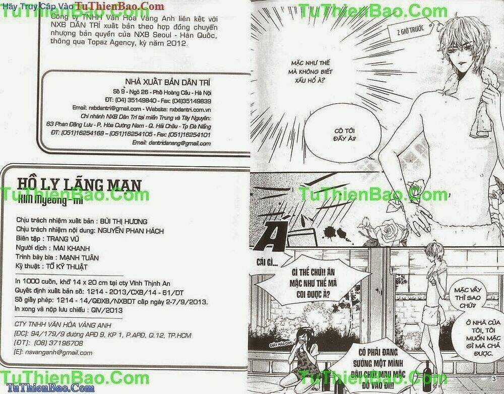 Hồ Ly Lãng Mạn Chapter 3 trang 2