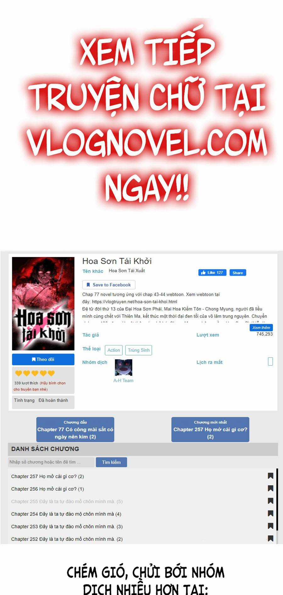Hoa Sơn Tái Khởi Chapter 55 trang 1