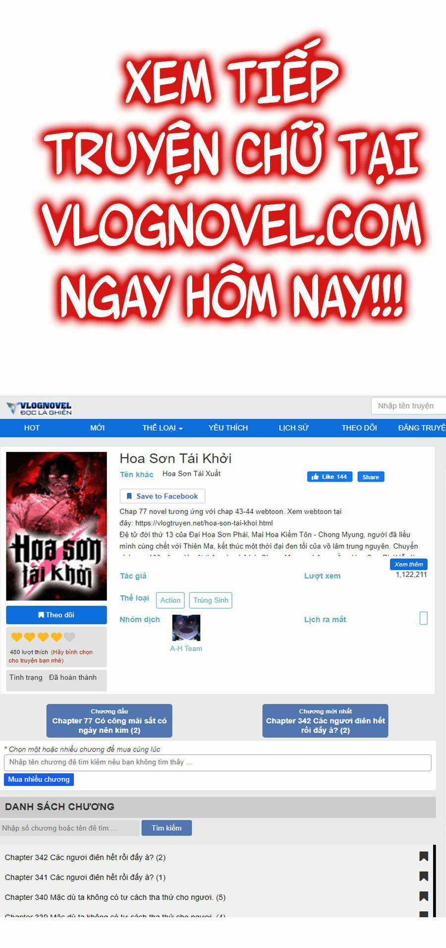 Hoa Sơn Tái Xuất Chapter 58 trang 0