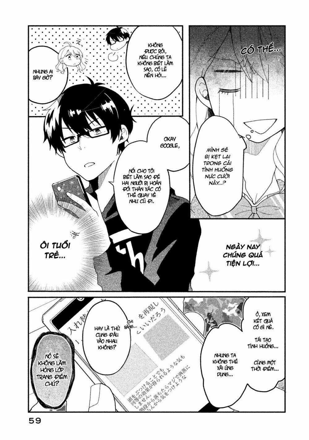 Hoán Đổi Linh Hồn Với Gal Chapter 4 trang 8