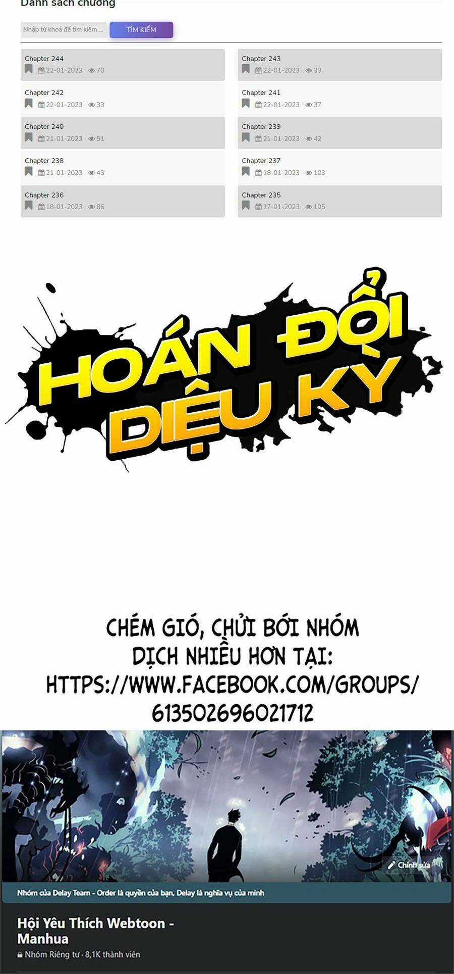 Hoán Đổi Nhiệm Màu Chapter 433 trang 224