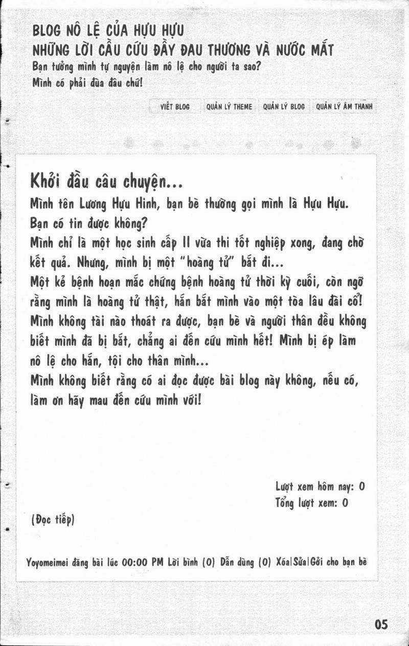 Hoàng Tử Bóng Đêm Chapter 1.1 trang 3