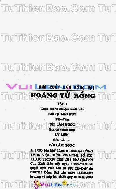 Hoàng Tử Rồng Chapter 1 trang 2