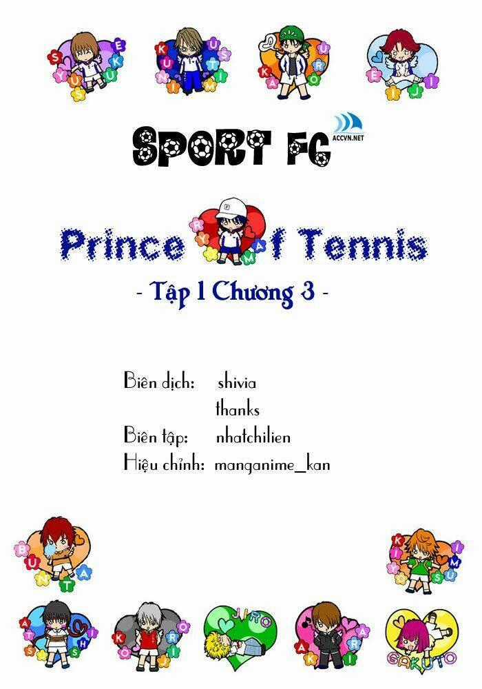 Hoàng Tử Tennis Chapter 3 trang 0