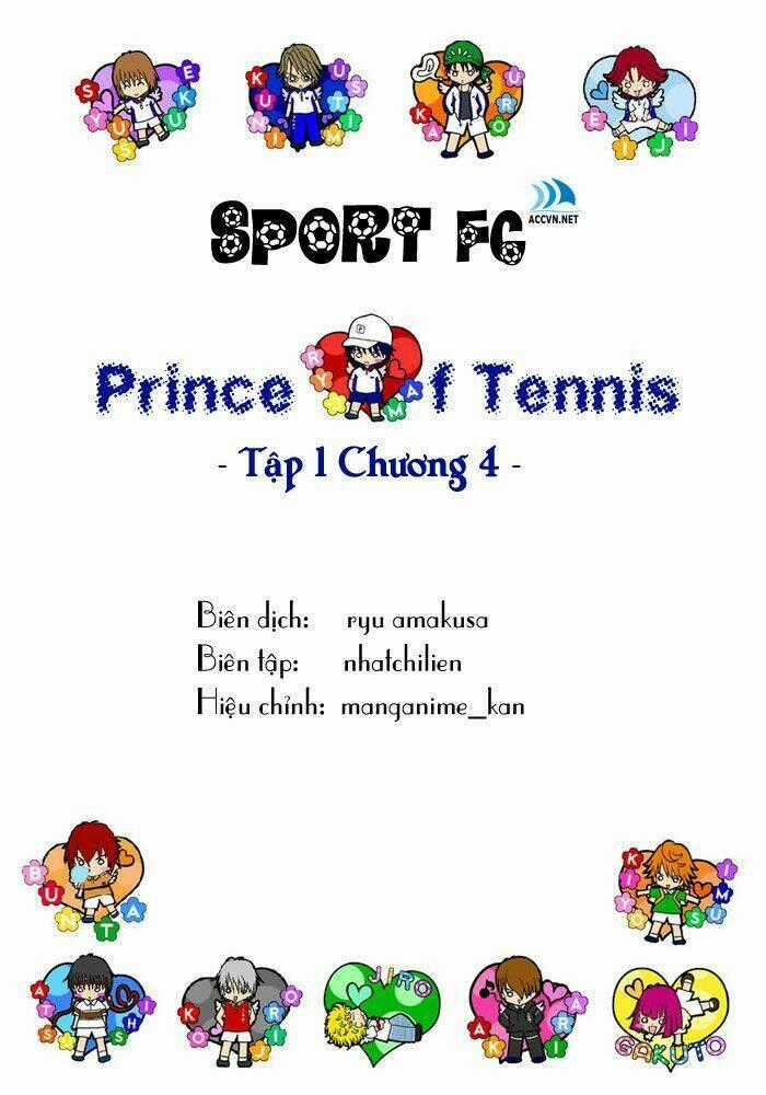 Hoàng Tử Tennis Chapter 4 trang 0