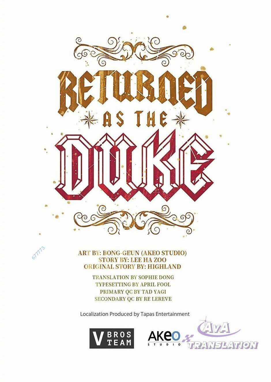 Hồi Quy Thành Công Tước Chapter 67 trang 95