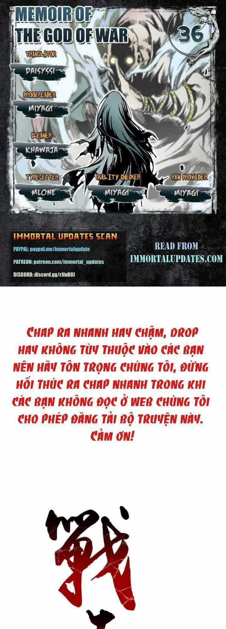 Hồi Ức Của Chiến Thần Chương 36 trang 0