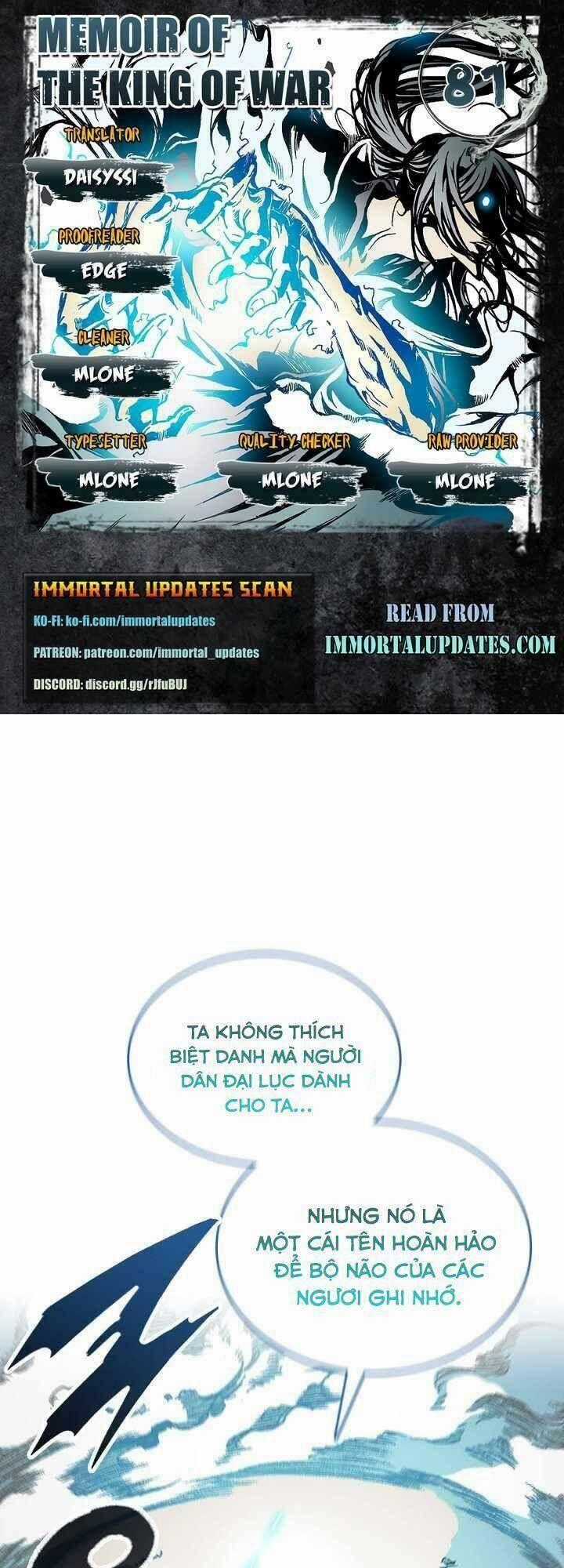Hồi Ức Của Chiến Thần Chương 81 trang 0