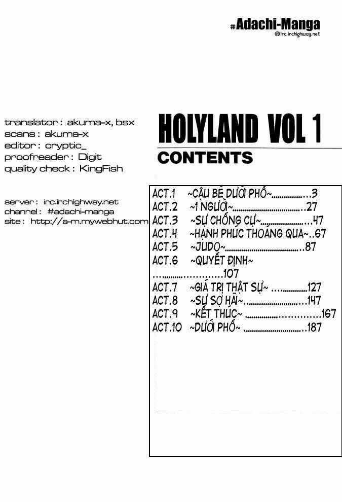 Holyland Chapter 1 trang 1