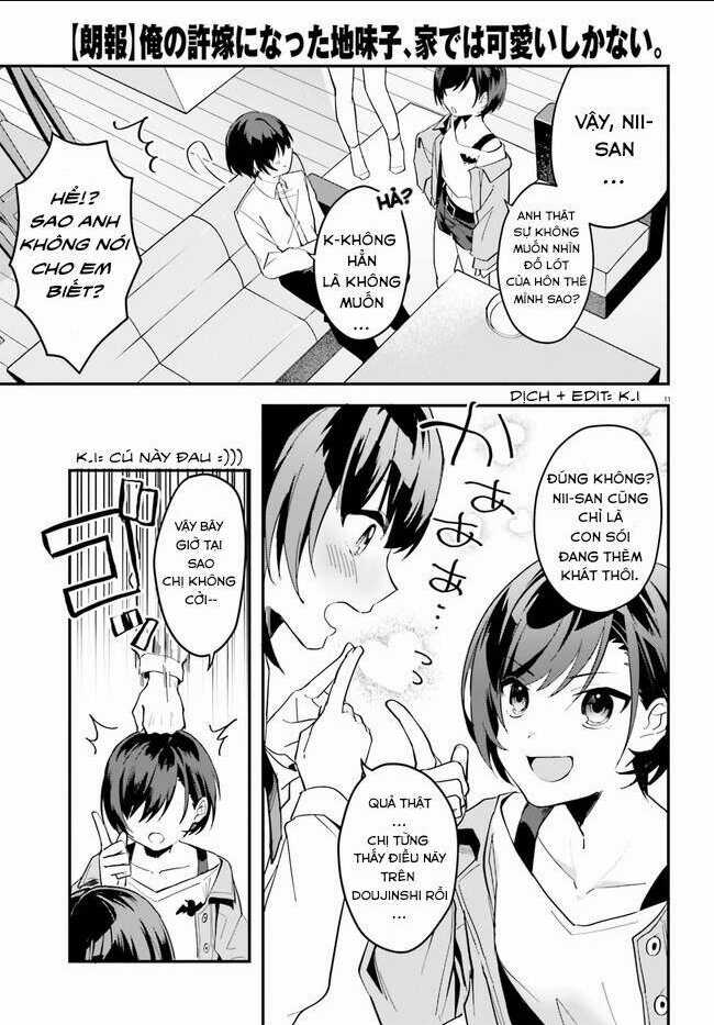 Hôn Thê Nhạt Nhẽo Của Tôi Chỉ Đáng Yêu Khi Ở Nhà Chapter 7 trang 11