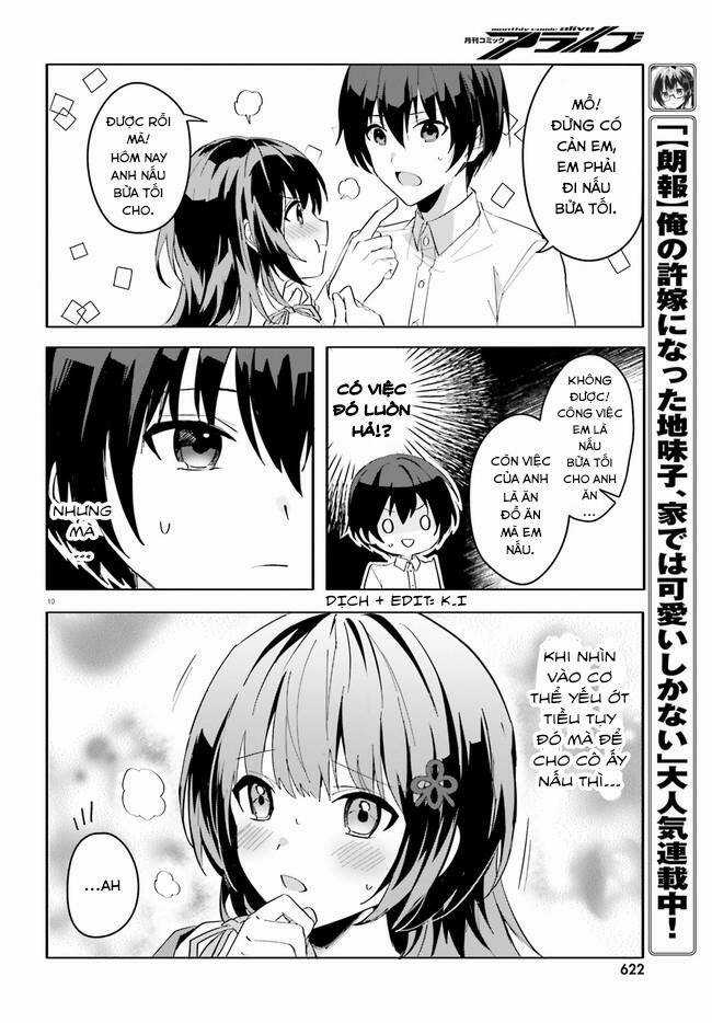 Hôn Thê Nhạt Nhẽo Của Tôi Chỉ Đáng Yêu Khi Ở Nhà Chapter 9 trang 10