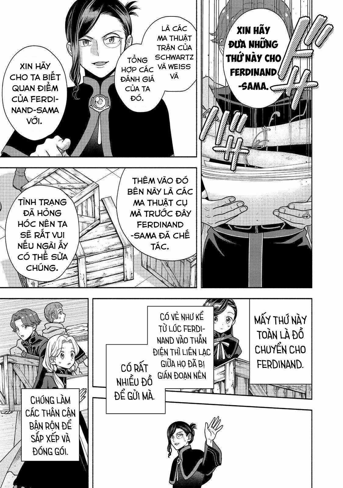 Honzuki no Gekokujou: Dai 4-bu Kizoku-in no toshokan o sukutai! Chapter 37 trang 11