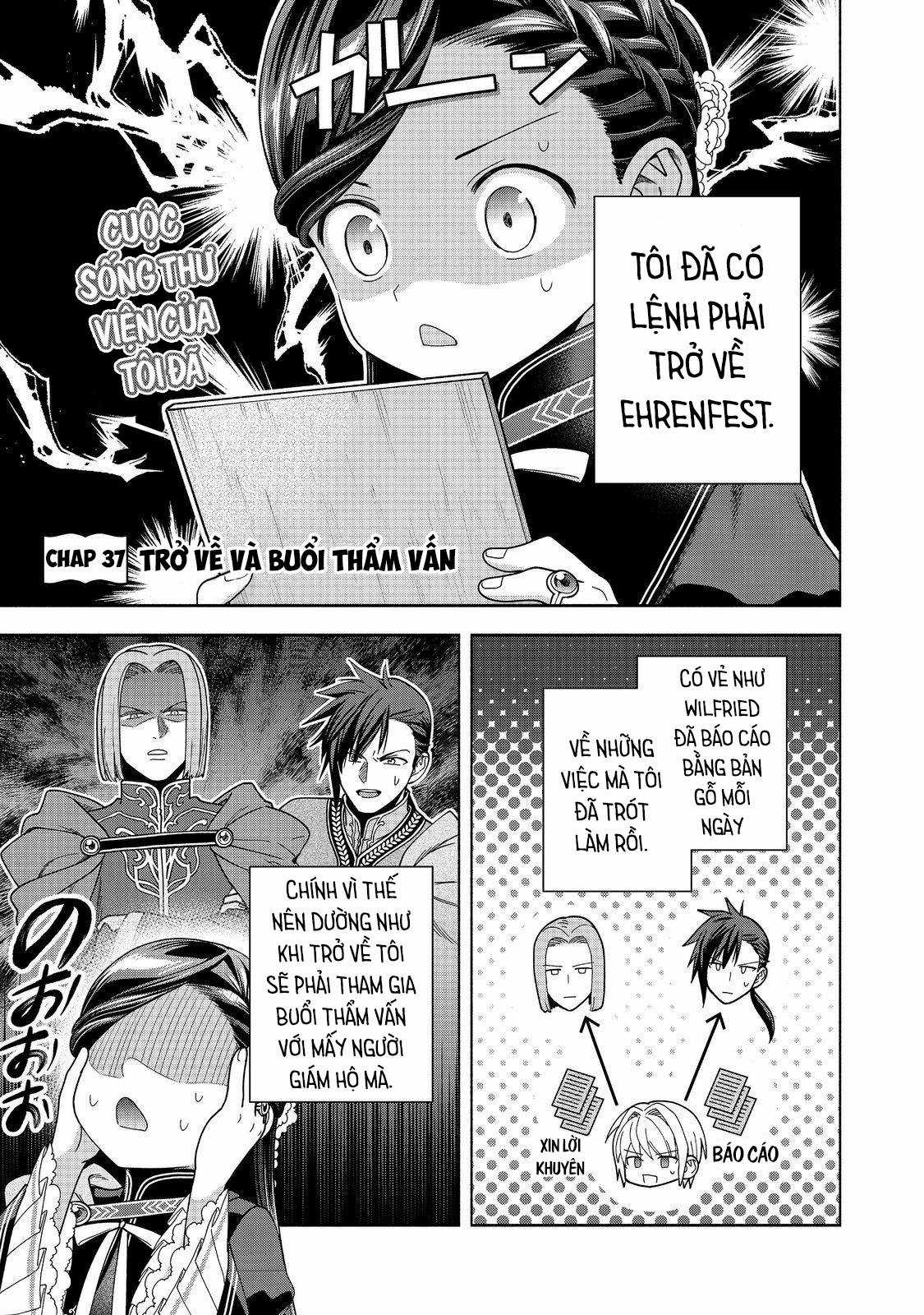 Honzuki no Gekokujou: Dai 4-bu Kizoku-in no toshokan o sukutai! Chapter 37 trang 3