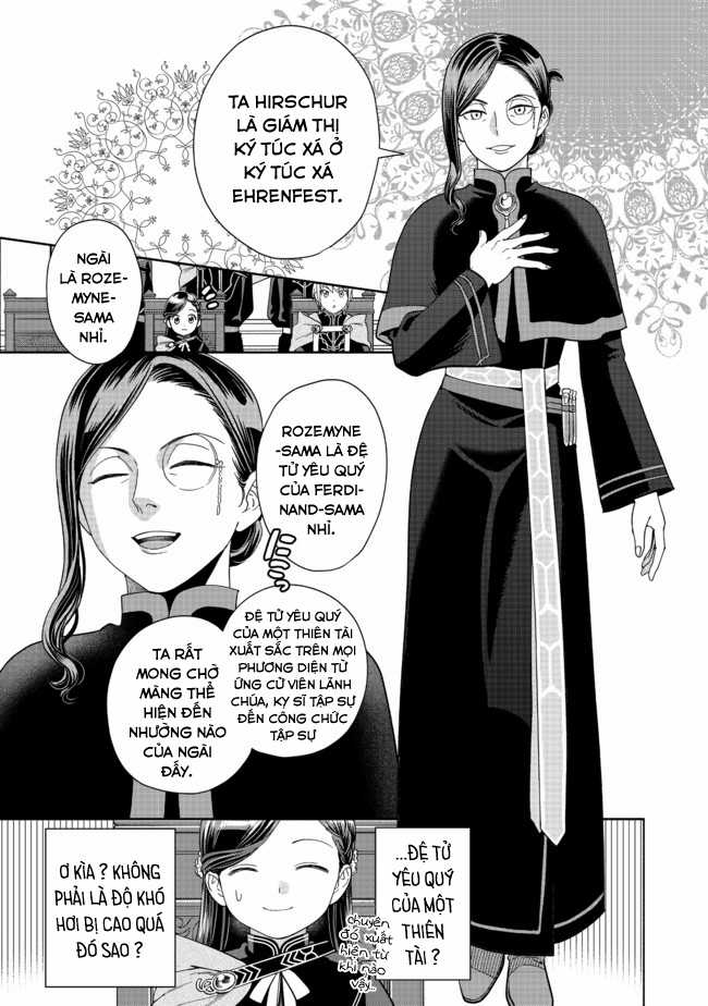 Honzuki no Gekokujou: Dai 4-bu Kizoku-in no toshokan o sukutai! Chapter 4 trang 12
