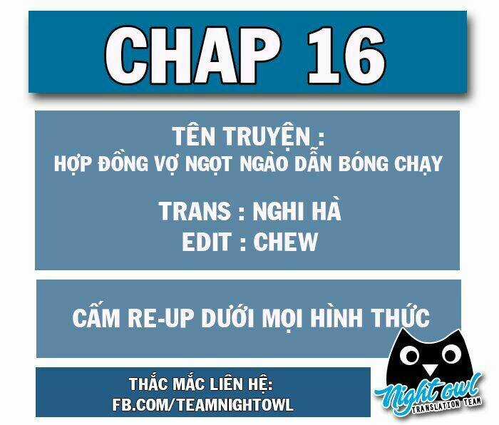 Hợp Đồng Vợ Ngọt Ngào Dẫn Bóng Chạy Chapter 16 trang 1