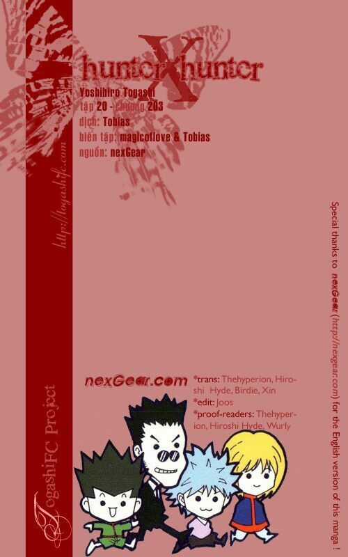 HUNTER X HUNTER Chapter 203 trang 1