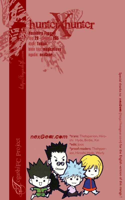 HUNTER X HUNTER Chapter 205 trang 1