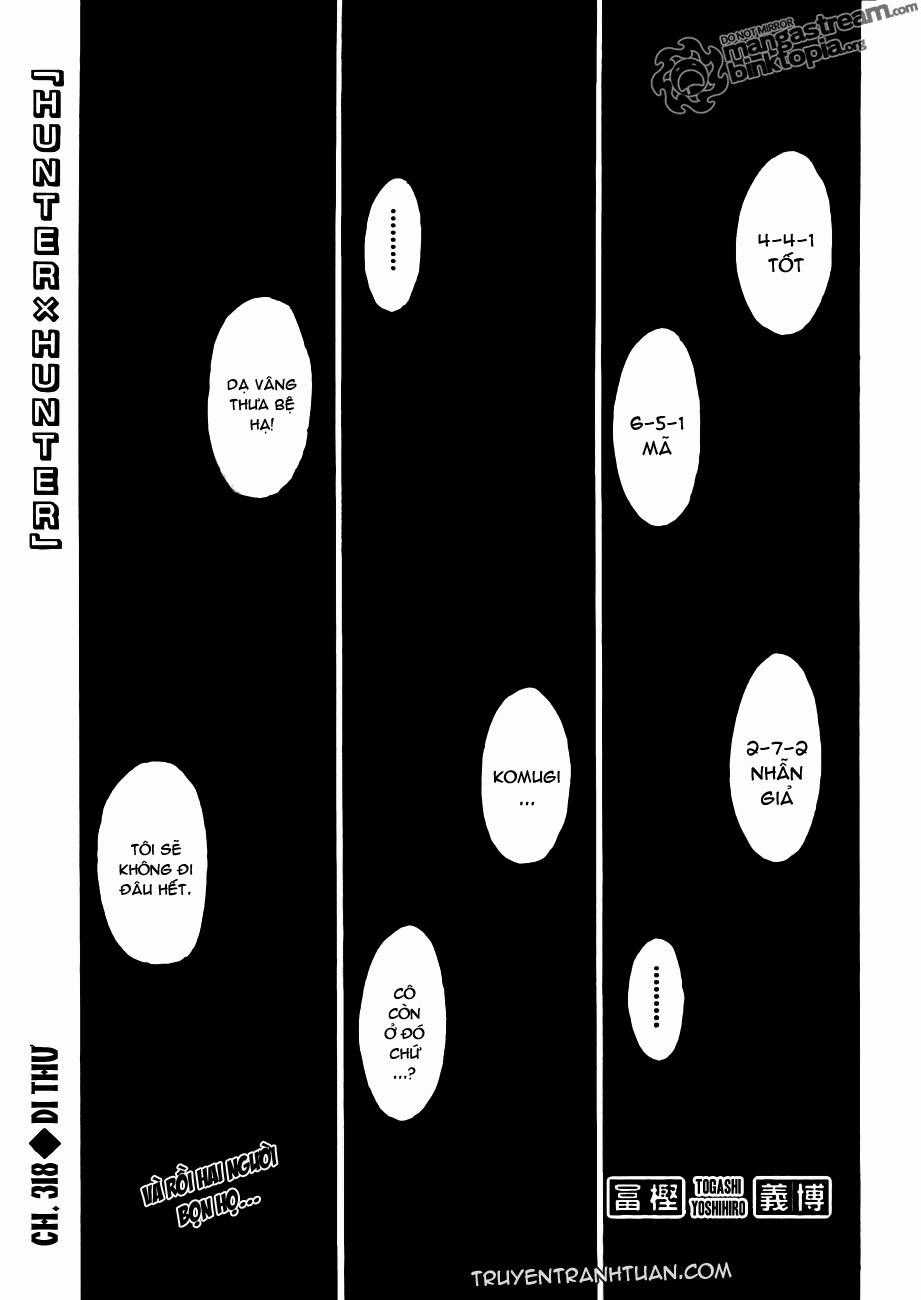 HUNTER X HUNTER Chapter 318 trang 1