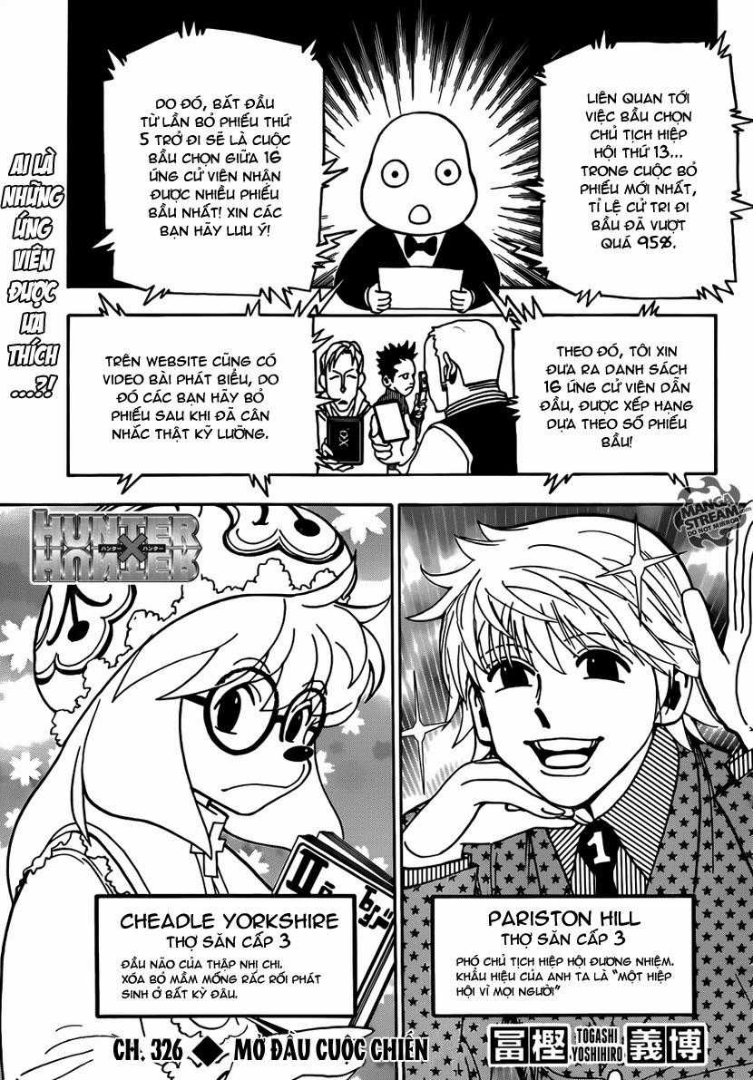 HUNTER X HUNTER Chapter 326 trang 1