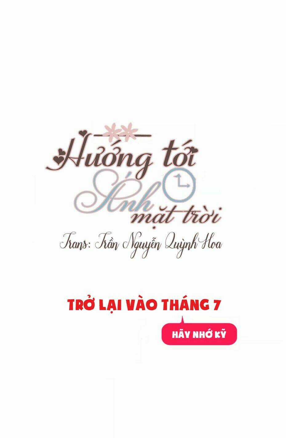 Hướng Tới Ánh Mặt Trời Chapter 60.1 trang 13