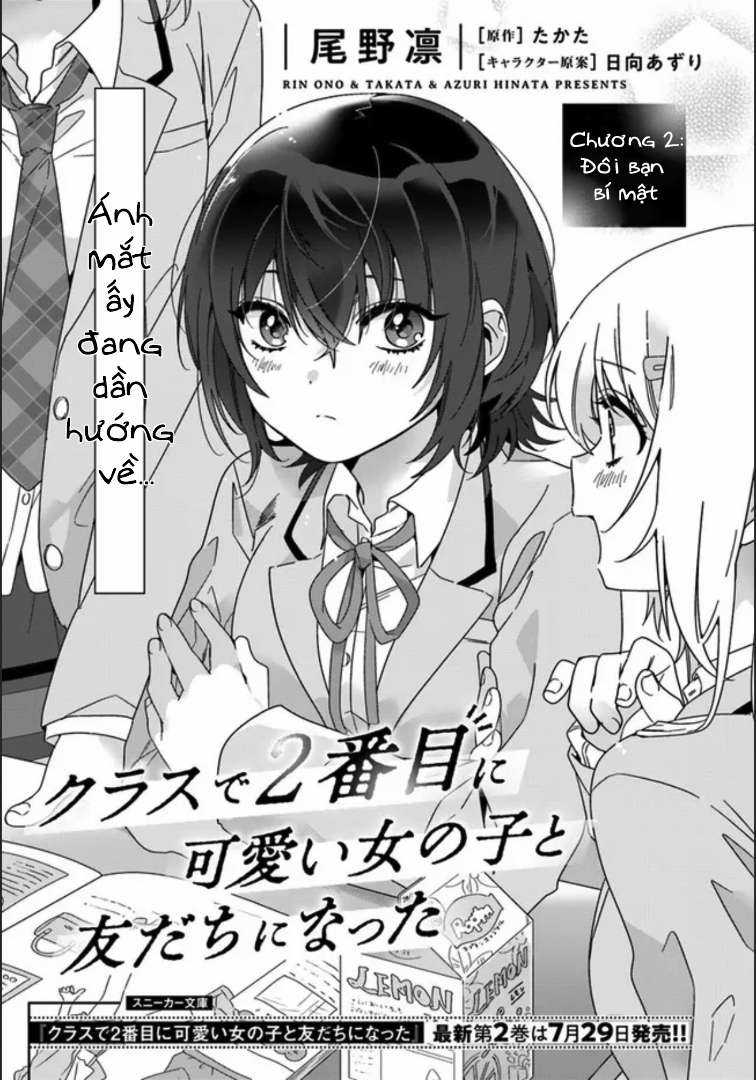 I Became Friends With The Second Cutest Girl In My Class Chapter 2 trang 2