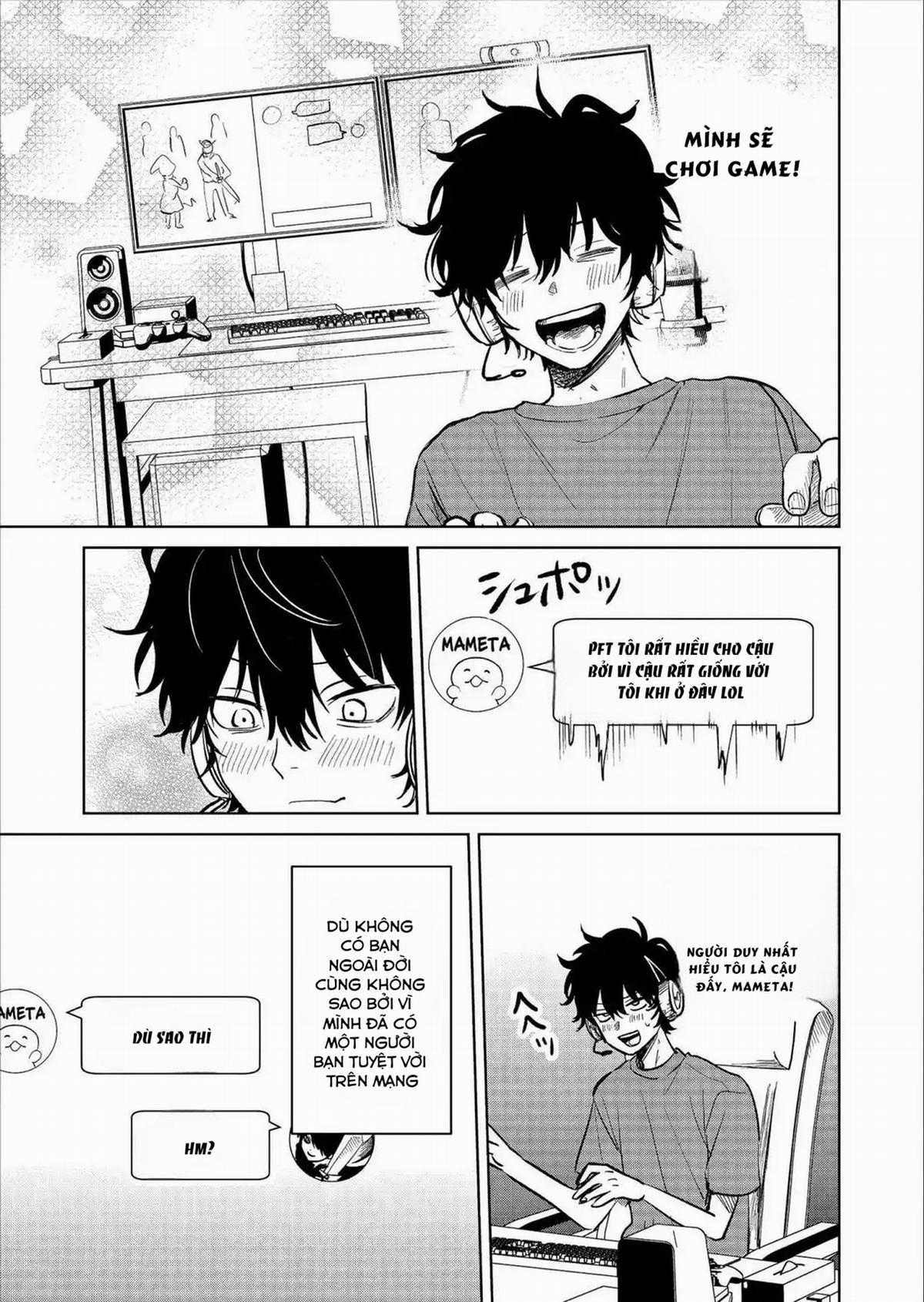 Inkya Ga Netoge Tomodachi Ni Renai Soudan Sareta Hanashi Chapter 1 trang 3