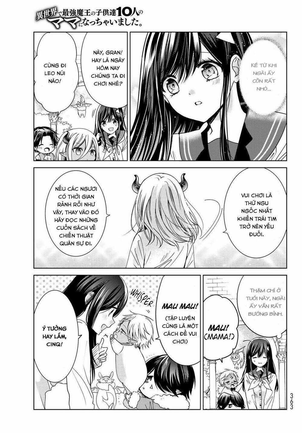 Isekai De Saikyo Mao No Kodomotachi No Mama Ni Natchaimashita Chapter 17 trang 21
