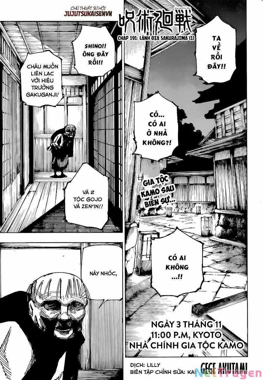 Jujutsu Kaisen - Chú Thuật Hồi Chiến Chapter 191 trang 0