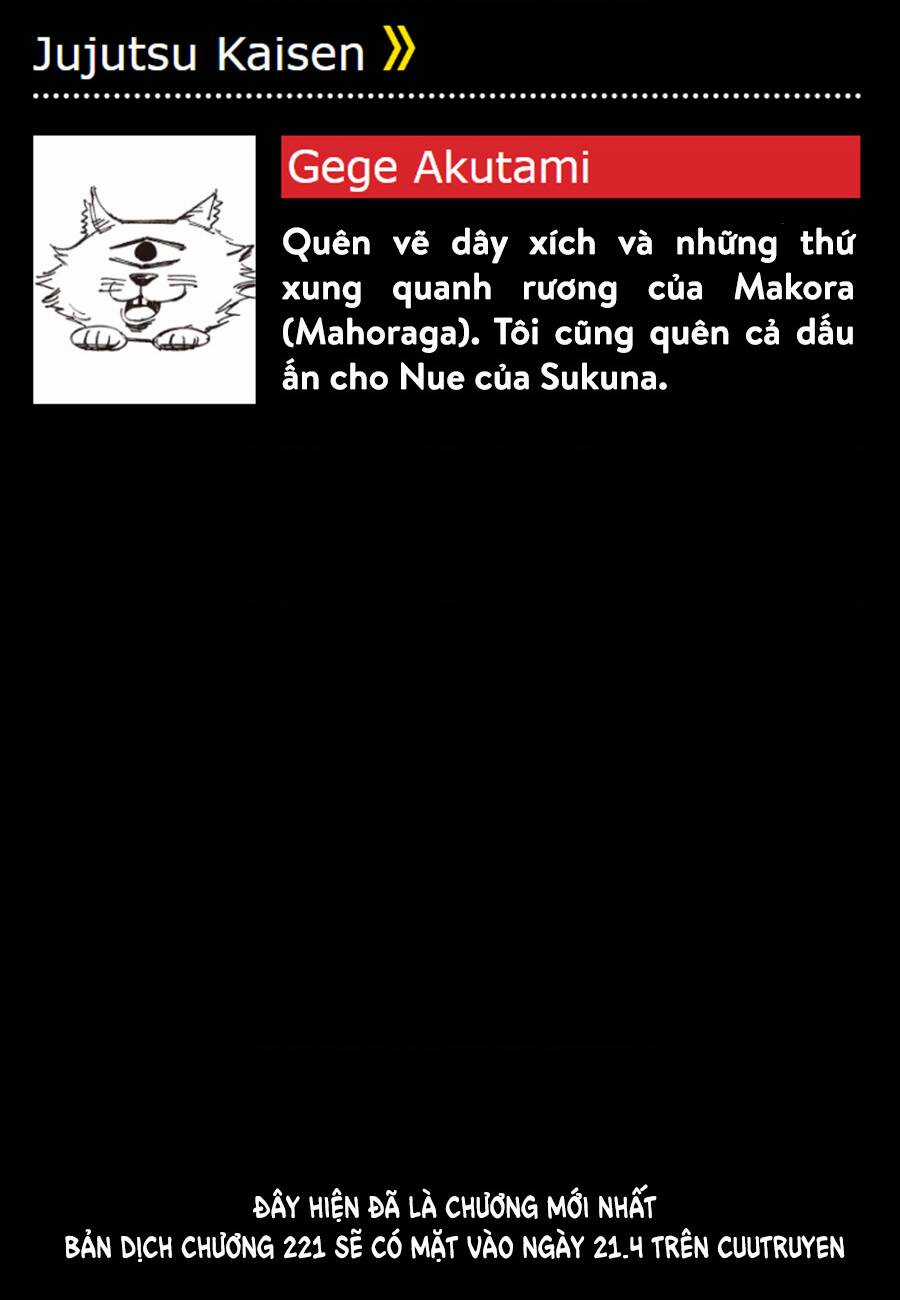 Jujutsu Kaisen - Chú Thuật Hồi Chiến Chapter 220 trang 20