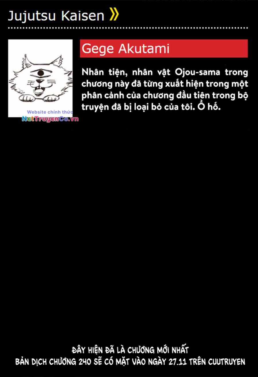 Jujutsu Kaisen - Chú Thuật Hồi Chiến Chapter 239 trang 19