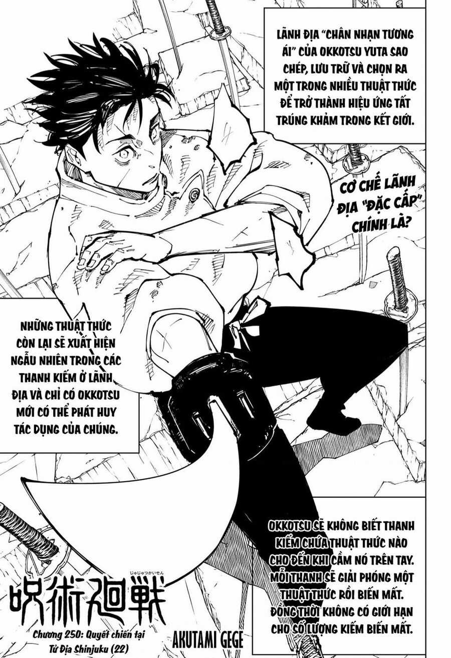 Jujutsu Kaisen - Chú Thuật Hồi Chiến Chapter 250 trang 2