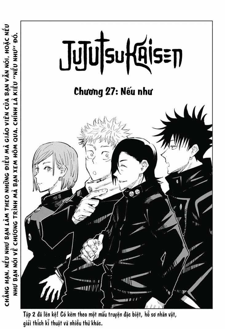 Jujutsu Kaisen - Chú Thuật Hồi Chiến Chapter 27 trang 2
