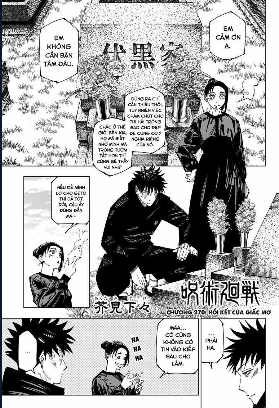 Jujutsu Kaisen - Chú Thuật Hồi Chiến Chapter 270 trang 2