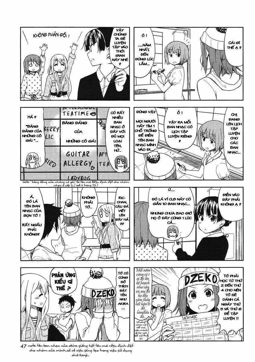 K-On! College + High School Chapter 3 trang 7